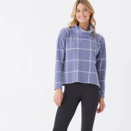 Loren Prairie Plaid Knit Fleece