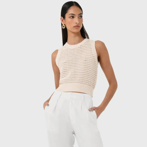 Quinta Open Knit Top