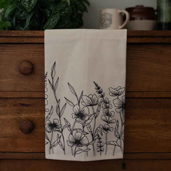 It Is Well Wildflower Tea Towel